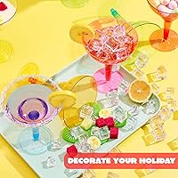 Vista 6 de JOYIN Paquete de 36 vasos de plástico de margarita de 12 onzas, desechables, decoración de fiesta de Cinco de Mayo, para diversión de suministros