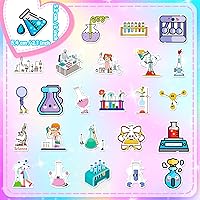 Vista 3 de 50 calcomanías divertidas de ciencia de laboratorio para adolescentes, estudiantes, profesores, experimentos científicos, calcomanías de vinilo