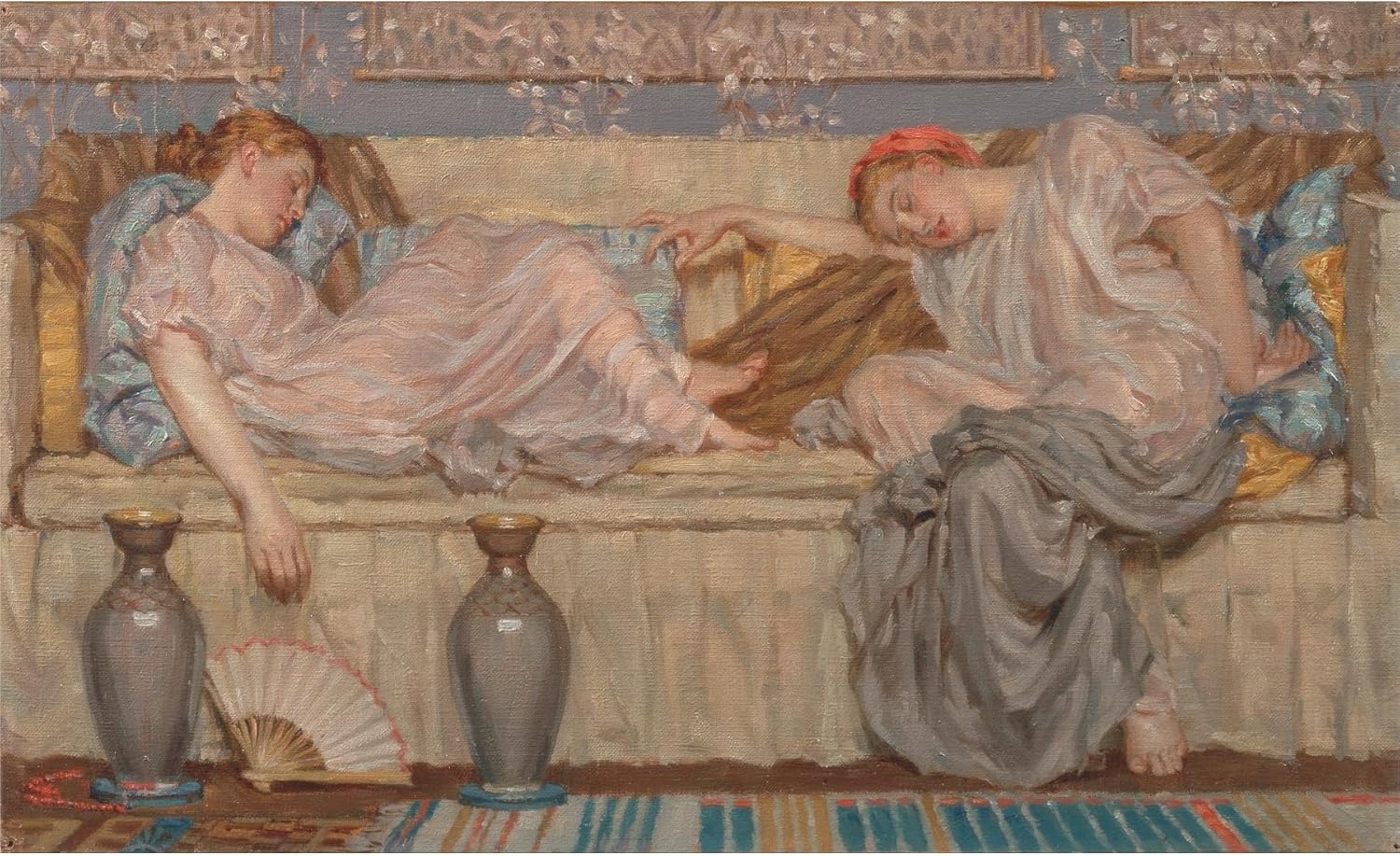 ArtDirect Beads (Study) Unframed Art Print Giclee Poster by Albert Joseph Moore - Ready for Framing with Customization Sizes 10x6, 14x9, 20x12, 36x22, 48x29 and 60x37 inches