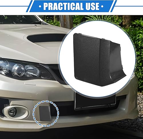 Vista 23 de Tapa de gancho para remolque de automóvil compatible con Subaru Impreza 2010-2014, parachoques delantero rojo de plástico duradero