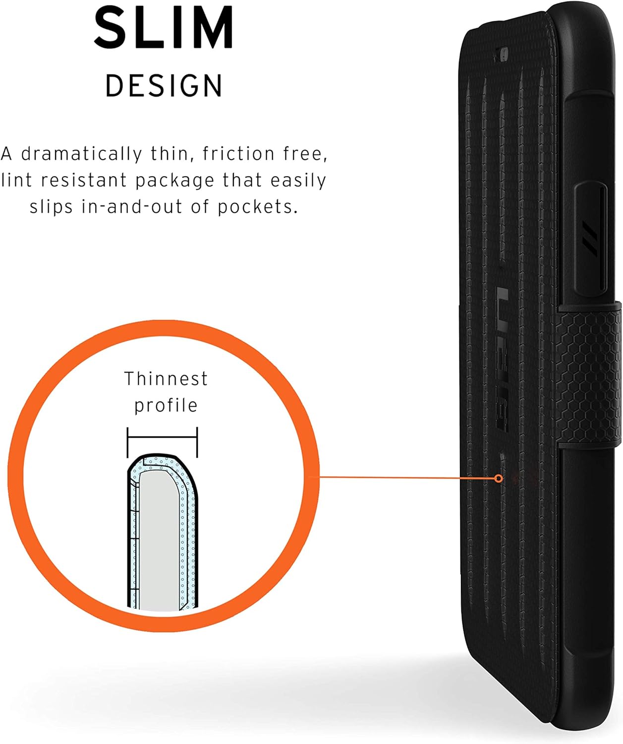 URBAN ARMOR GEAR UAG Designed for iPhone 11 Pro [5.8-inch Screen] Metropolis Feather-Light Rugged Military Drop Tested iPhone Case, Black