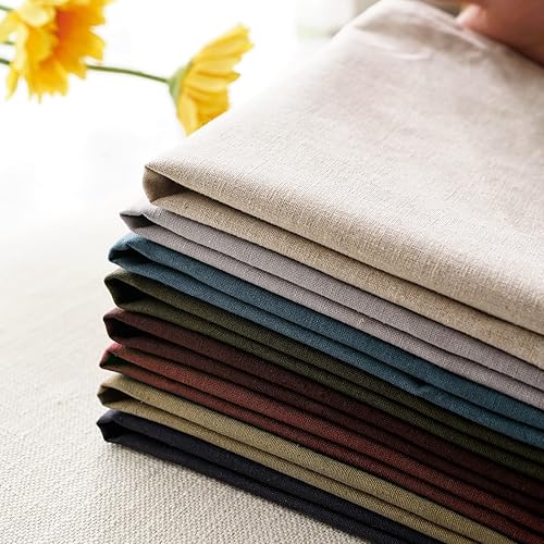 Miniatura 9 de Jeanerlor Funda decorativa de cojín de lino y algodón natural, 12 x 20 pulgadas, con doble costura en el borde, para lumbar, (11.8x19.7 in), 2