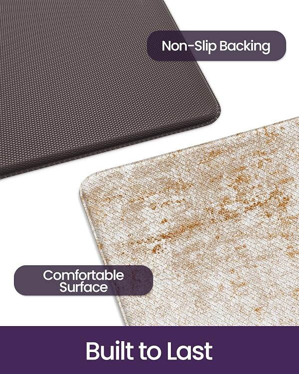 DEXI Kitchen Floor Mats Cushioned Anti Fatigue Runner, 23x59 Light Brown by DEXI - Used condition - Image 9