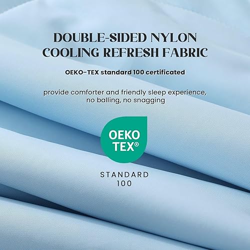 Miniatura 2 de Edredón refrescante tamaño Queen, manta refrescante para personas que duermen con calor y sudores nocturnos, te mantiene fresco durante todas