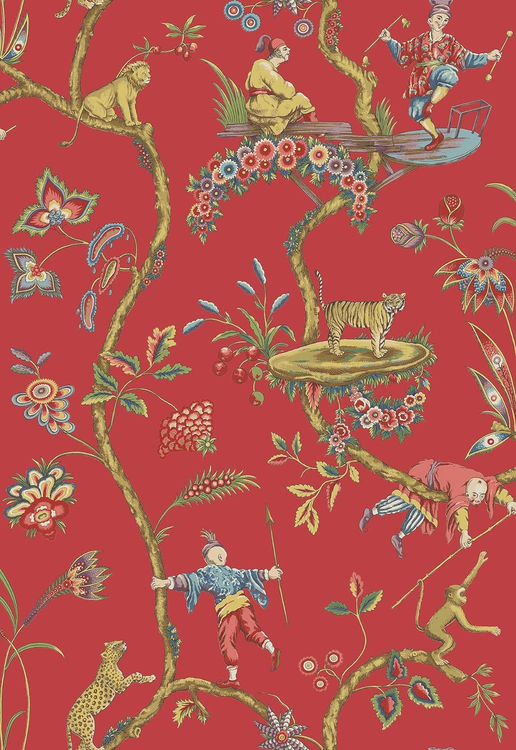 Scalamandre SCS3844 Tomato Chinoise Exotique Self Adhesive Wallpaper, Multicolor Red
INCOMPLETE
DAMAGED