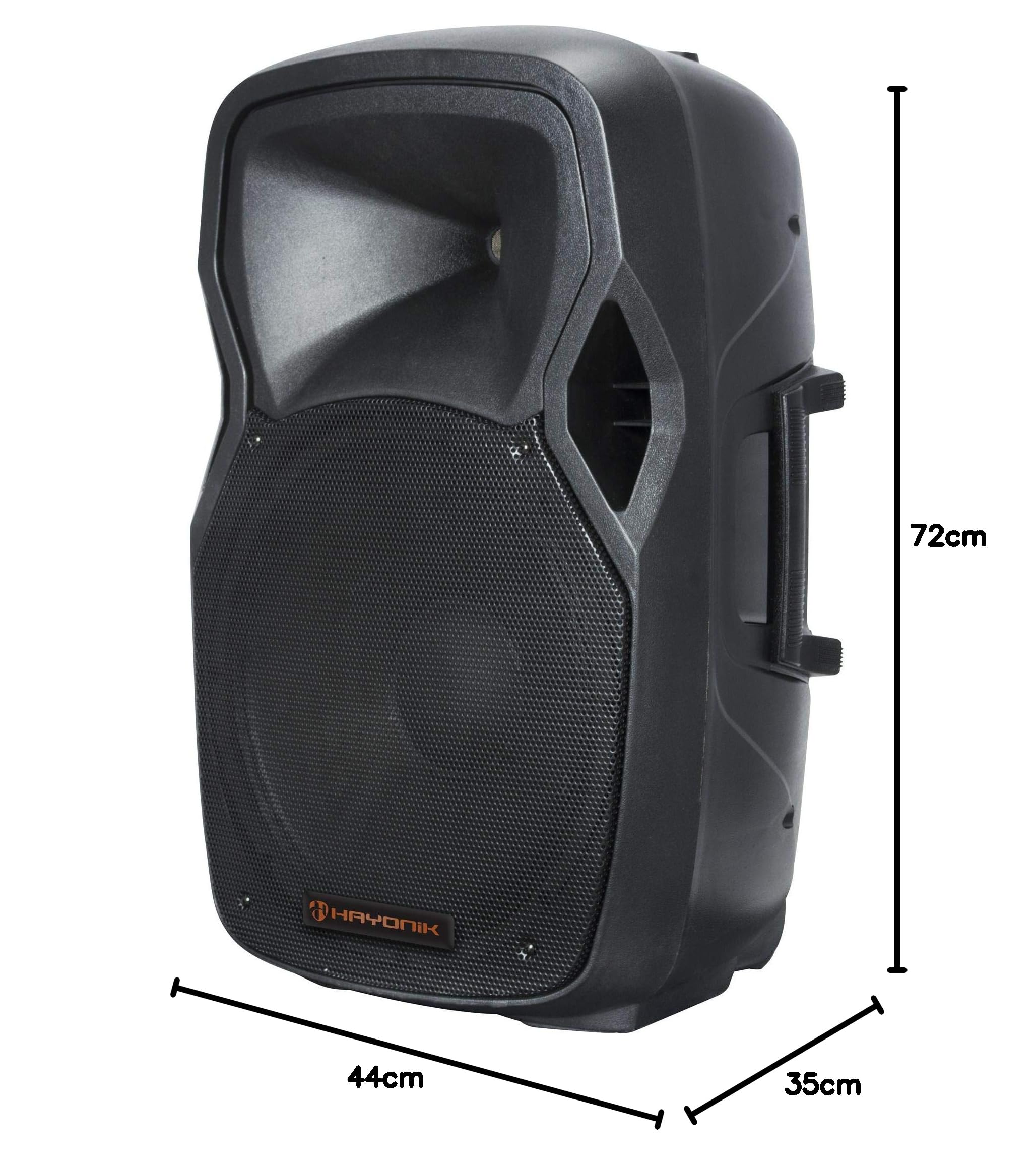 HAYONIK, Caixa Ac. Amplificada 600W, Falante 15