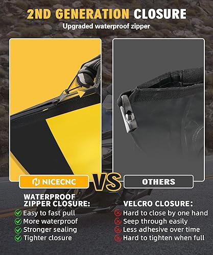 Miniatura 2 de NICECNC Mochila impermeable para motocicleta, Amarillo, Talla única, Viajes