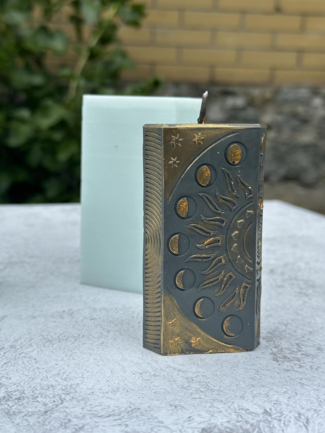 High Priestess Silicone candle mold Handmade Tarot card mold Manifestation candle molds Spiritual moulds Moon phases candle mold triple moon