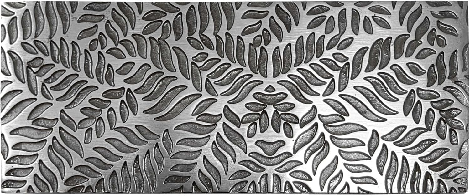 Texture Pattern Plate Style #16 for Press or Rolling Mill Leaf Leaves Plant Embossing Relief Jewelry Making Metal Forming Tool
