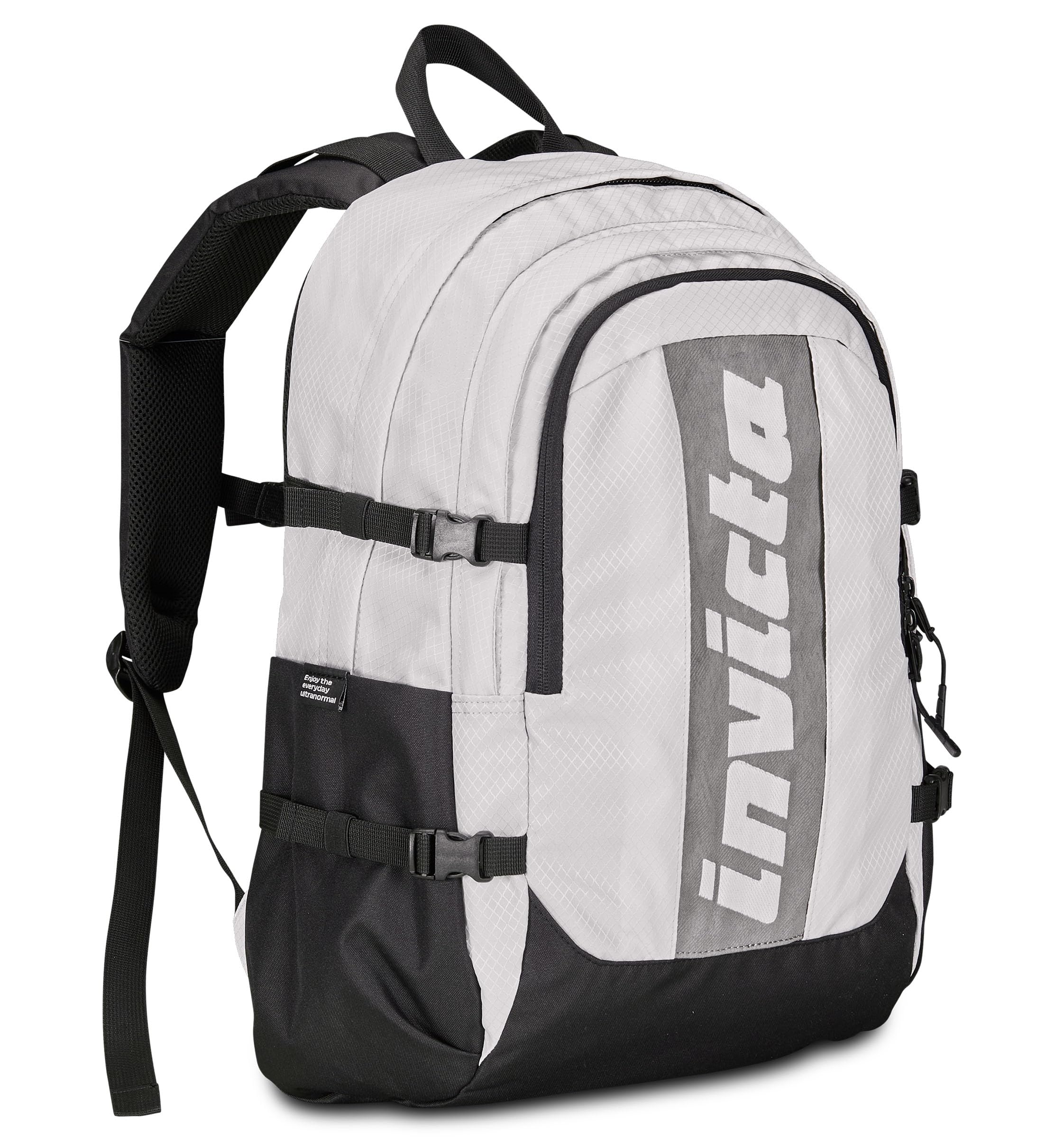 Invicta Act Plus Schulranzen, Tagesrucksack mit Laptopfach, Trinkflaschenfach, Organisationsfach, Brust- und Beckengurt, Kompressionsriemen, Schule, Sport, Freizeit - Mädchen Jungen
