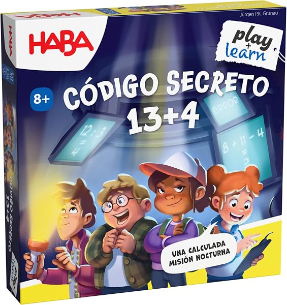 HABA 2012183004 - Código Secreto 13+4, Juego Infantil de Mesa de cálculo. Más 8 años