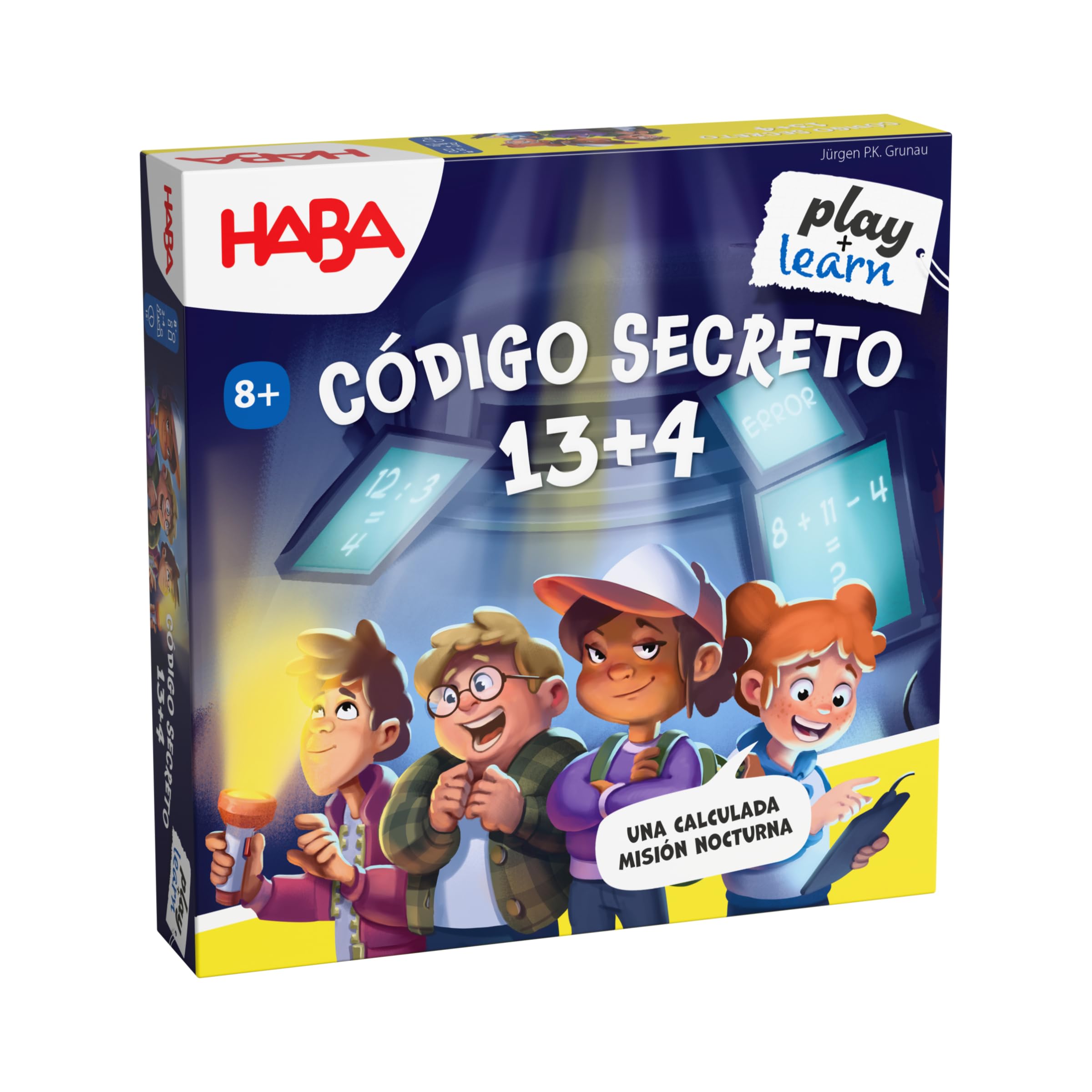 HABA 2012183004 - Secret Code 13+4, Children's Calculation Board Game. More 8 years