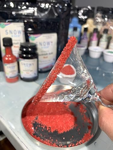 Miniatura 2 de Snowy River Sal de cóctel roja, sal de margarita de color natural, vasos de sal a borde, sal kosher roja, sal de pretzel (1 libra)