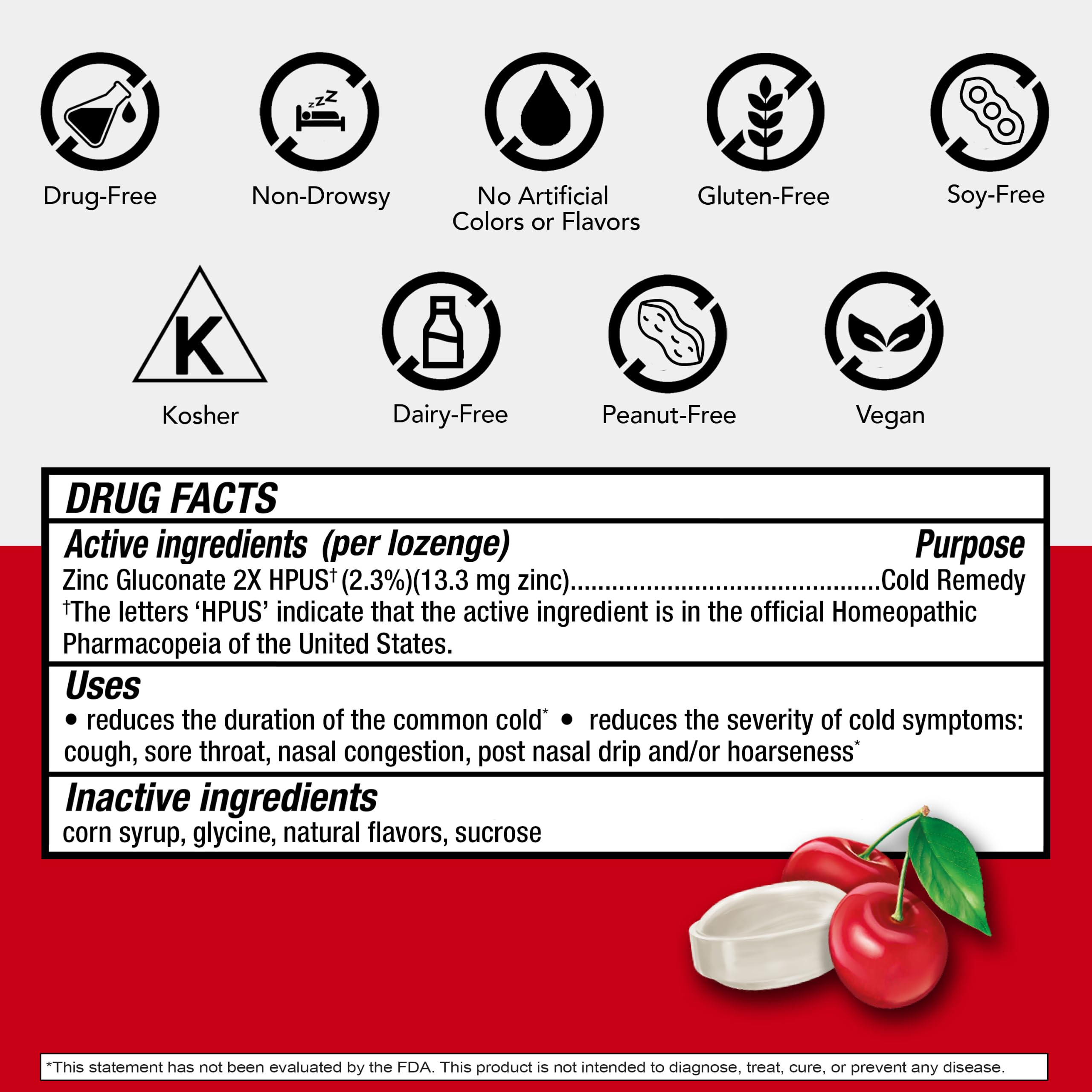 Cold-Eeze Original Natural Cherry Zinc Lozenges, 25 ct — Amazon image 6