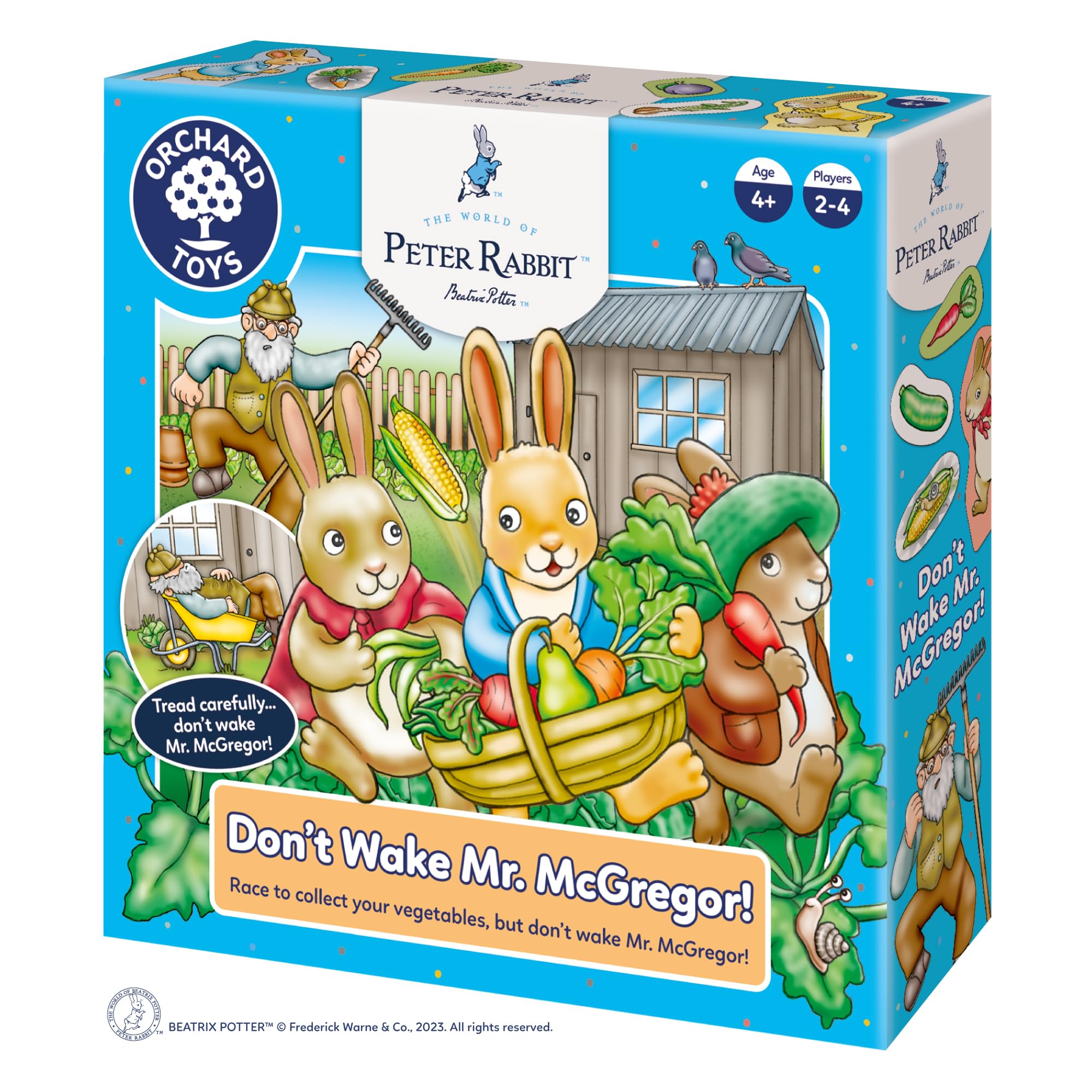 Orchard Toys Peter Rabbit™ Don’t Wake Mr. McGregor - Counting Board Games for 4 Year Olds - Learning and Educational Children's Games for Boys, Girls, Toddlers, and Kids Age 4 and Up - 2-4 Players
