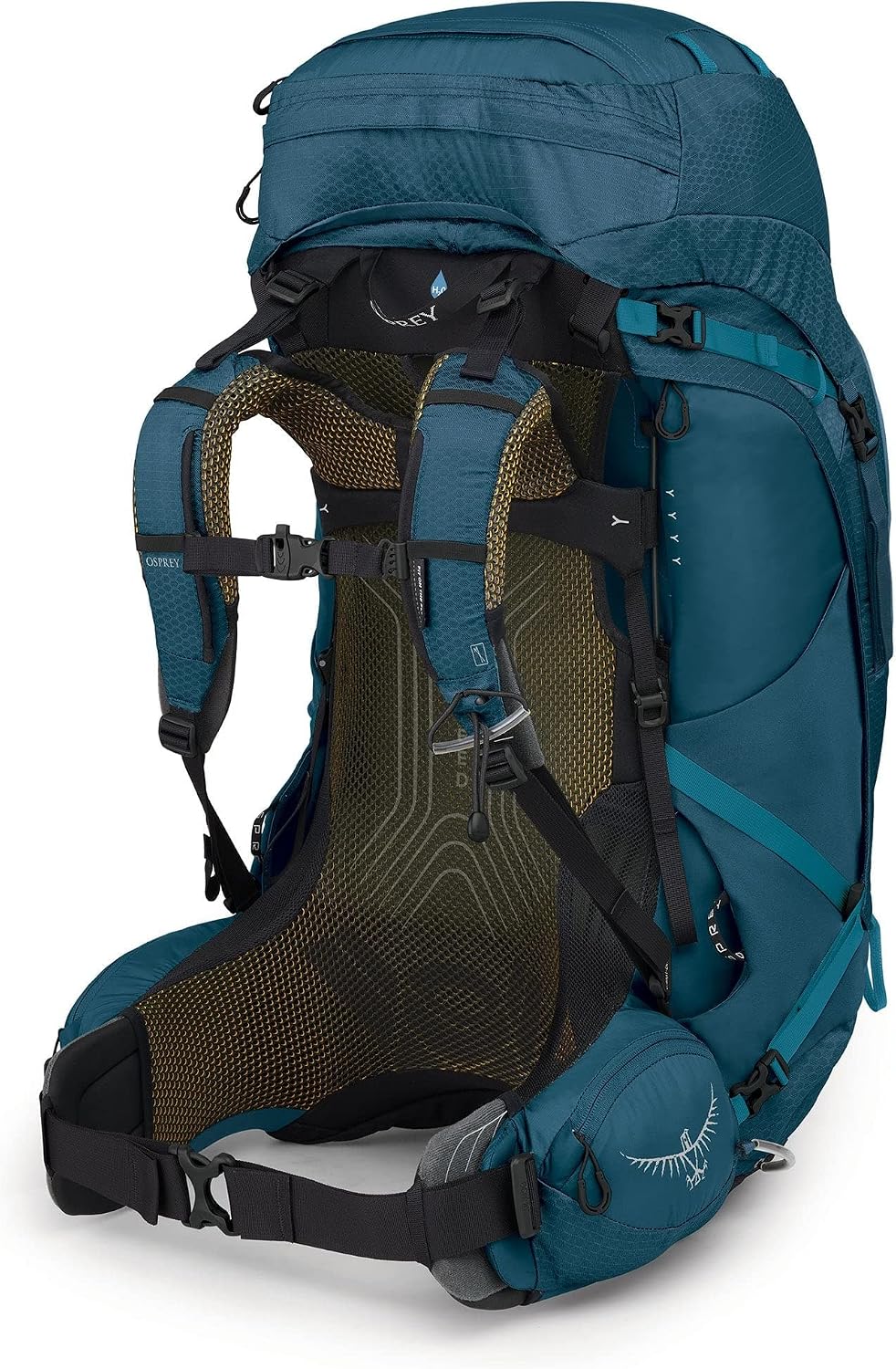 Osprey Atmos AG 65L Men's Backpacking Backpack, Venturi Blue, L/XL
