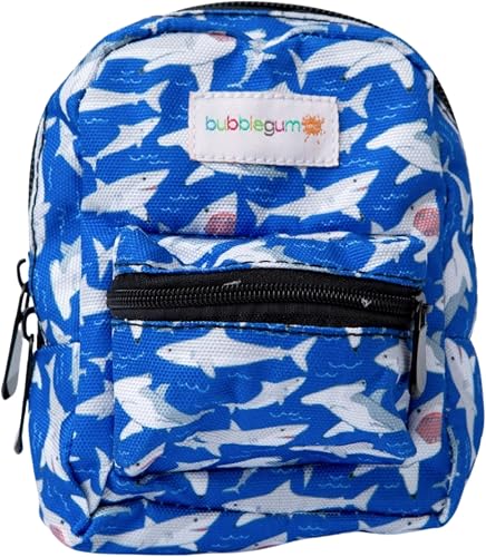 Mini Shark Print Wristlet Pouch Bag - Kids Toy Storage Purse | Bubblegum Inc