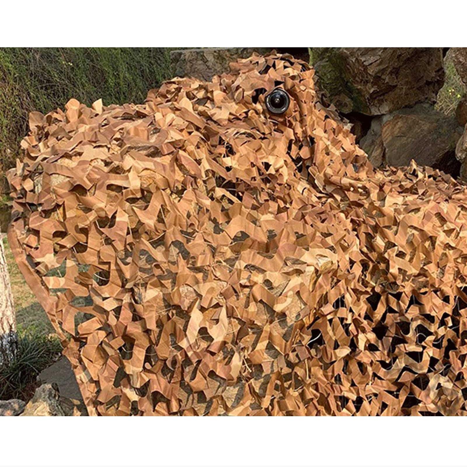 Rete Mimetica Del Deserto 2×3m 3×3m 3×4m 4×5m 5×5m 6×8m,Rete Militare,Rete Mimetica Camouflage Per Protezione Solare,Per Giardino Pergola Patio Decorazione Campeggio Caccia,Desert-2x3m(6.6*9.8ft)