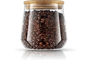 Decorative Glass Storage Jar with Lid, JoyJolt Cookie Jar