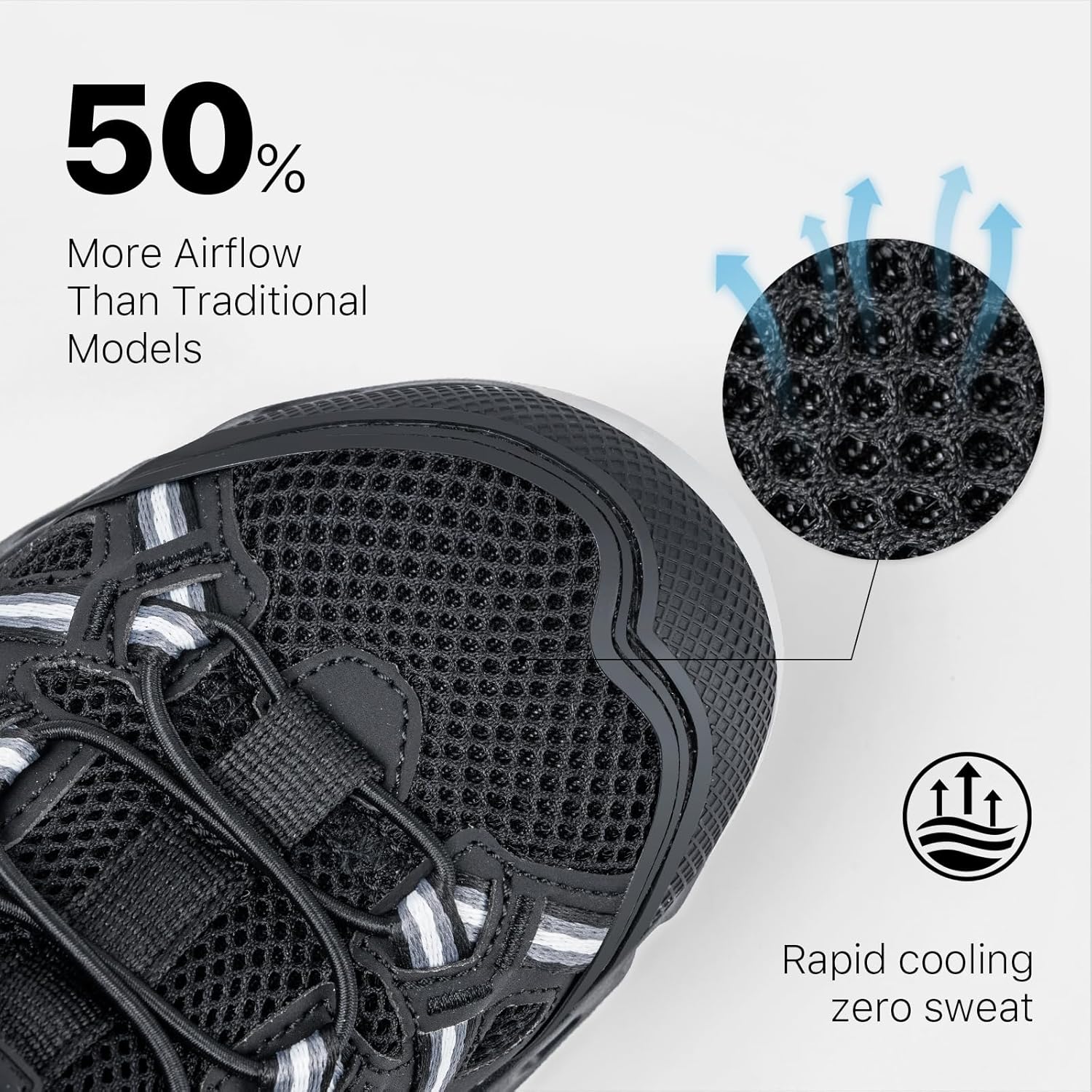 Men's Quick-Dry Water Shoes for Hiking Fishing Lightweight Water Sneakers with Non-Slip Sole Drainage Holes Breathable Mesh Zero Drop Mens Water Shoes for River