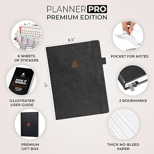Miniatura 2 de Clever Fox Planner Pro Premium Edition - Agenda semanal y mensual de lujo + organizador de presupuesto para productividad y alcanzar metas, sin