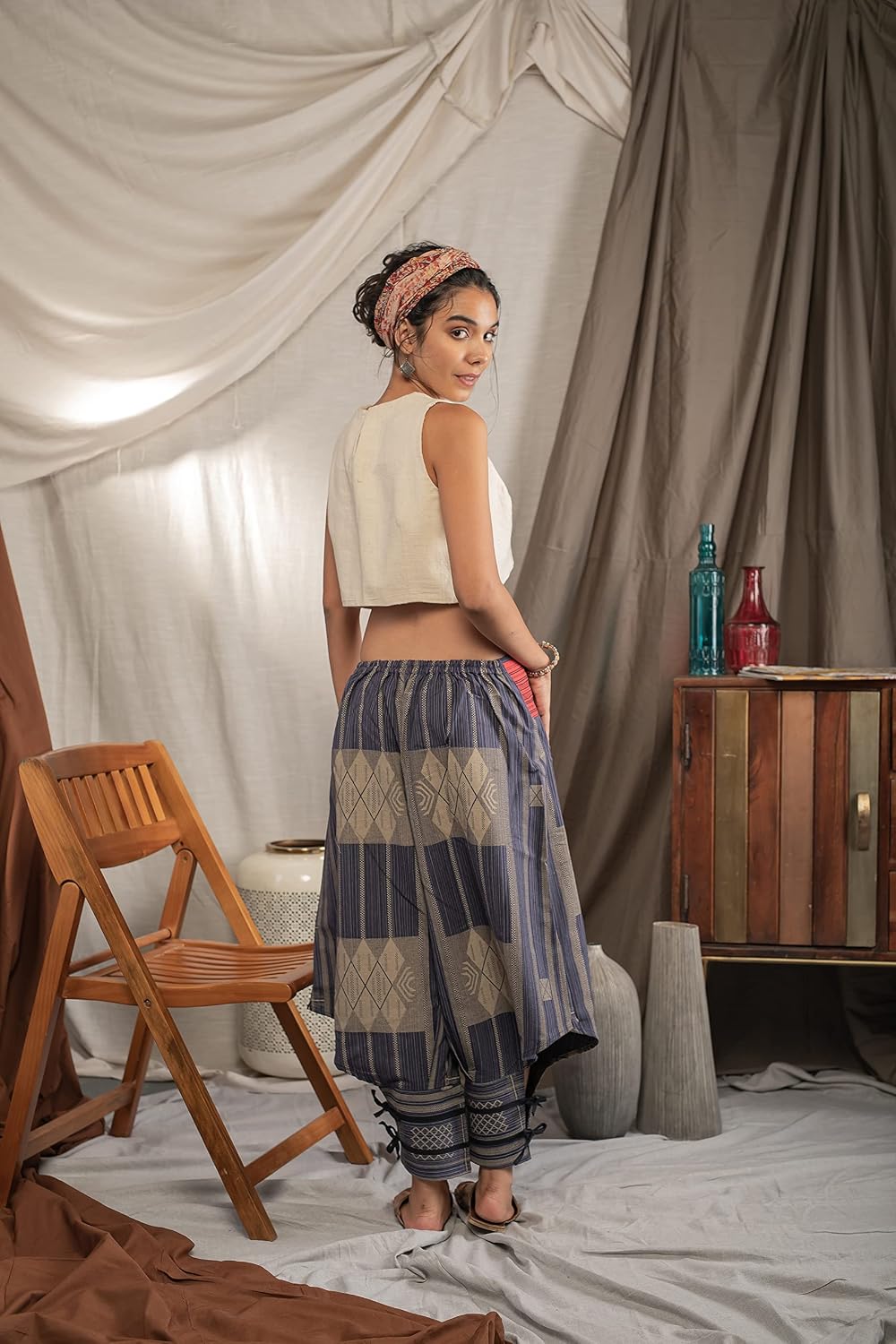 Rave Clothes for Women Palazzo Pants, Dance Yoga Pants Comfy Lounge Pants shamanic Clothing Women