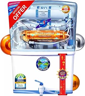 Aqua X pure Originial Grand Plus Smart RO Water Purifier for home | RO+UV+UF+ORC Copper & Zinc Technology | High TDS Membr Price In India