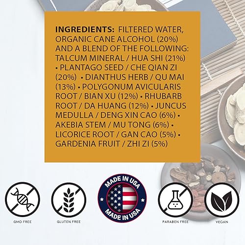 Miniatura 2 de root + spring Dianthus Formula - Tintura de hierbas, extracto concentrado líquido Ba Zheng Tang con gotero, Ba Zhen San Wan Ocho hierbas en polvo