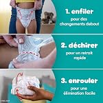 Pampers Diapers - Swaddlers 360 degrees - Size 5, 52 Count, up to 100% Leakproof Comfy Dry Fit, EZ Off Tabs Designed for Easy Changes, Pull On Diaper