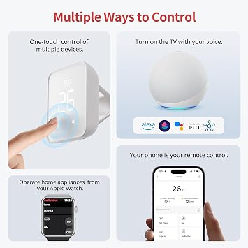 SwitchBot Matter Hub 2, work as a WiFi Thermometer Hygrometer, IR Remote Control, Smart Remote and Light Sensor, Link SwitchBot to Wi-Fi (Support 2.4GHz), Compatible with Alexa&Google Assistant