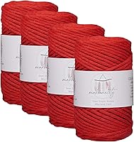 Vista 30 de Makromecity, Cordón de macramé de un solo hilo de 3 mm x 100 yardas (300 pies) Hilo de algodón azul marino de 3 mm de un solo hilo para arte