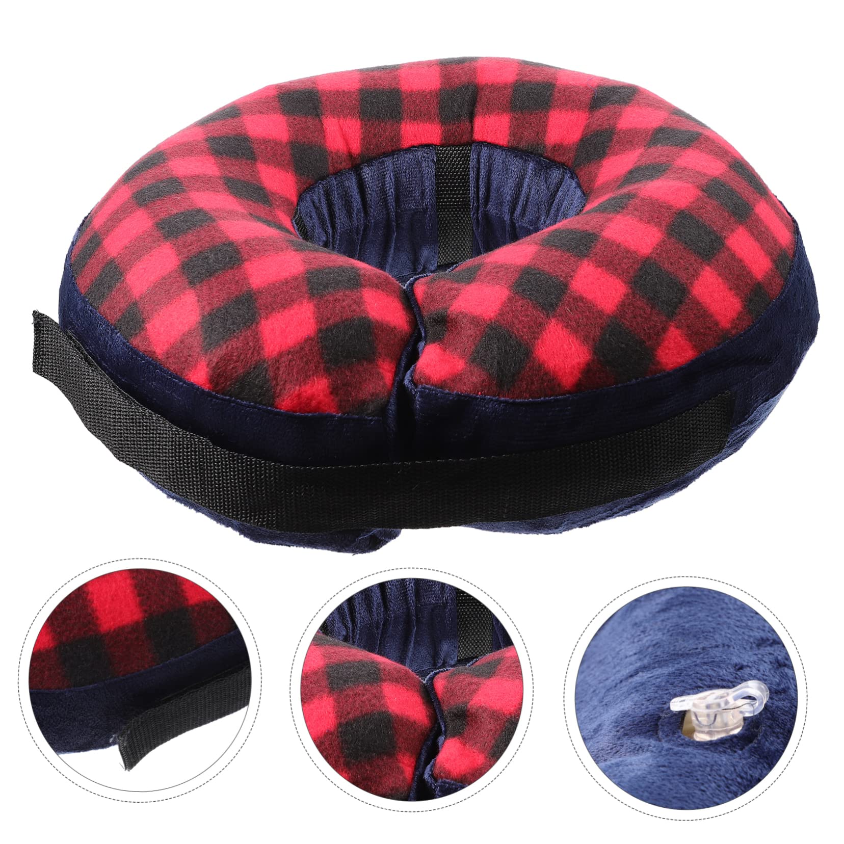 BESPORTBLE 4piezas Collar Inflable para De Mascotas Acolchado y Protección Postoperatoria para Perros y Gatos Alternativa Cómoda Al Collar De Cono Previene Mordeduras y Lameduras