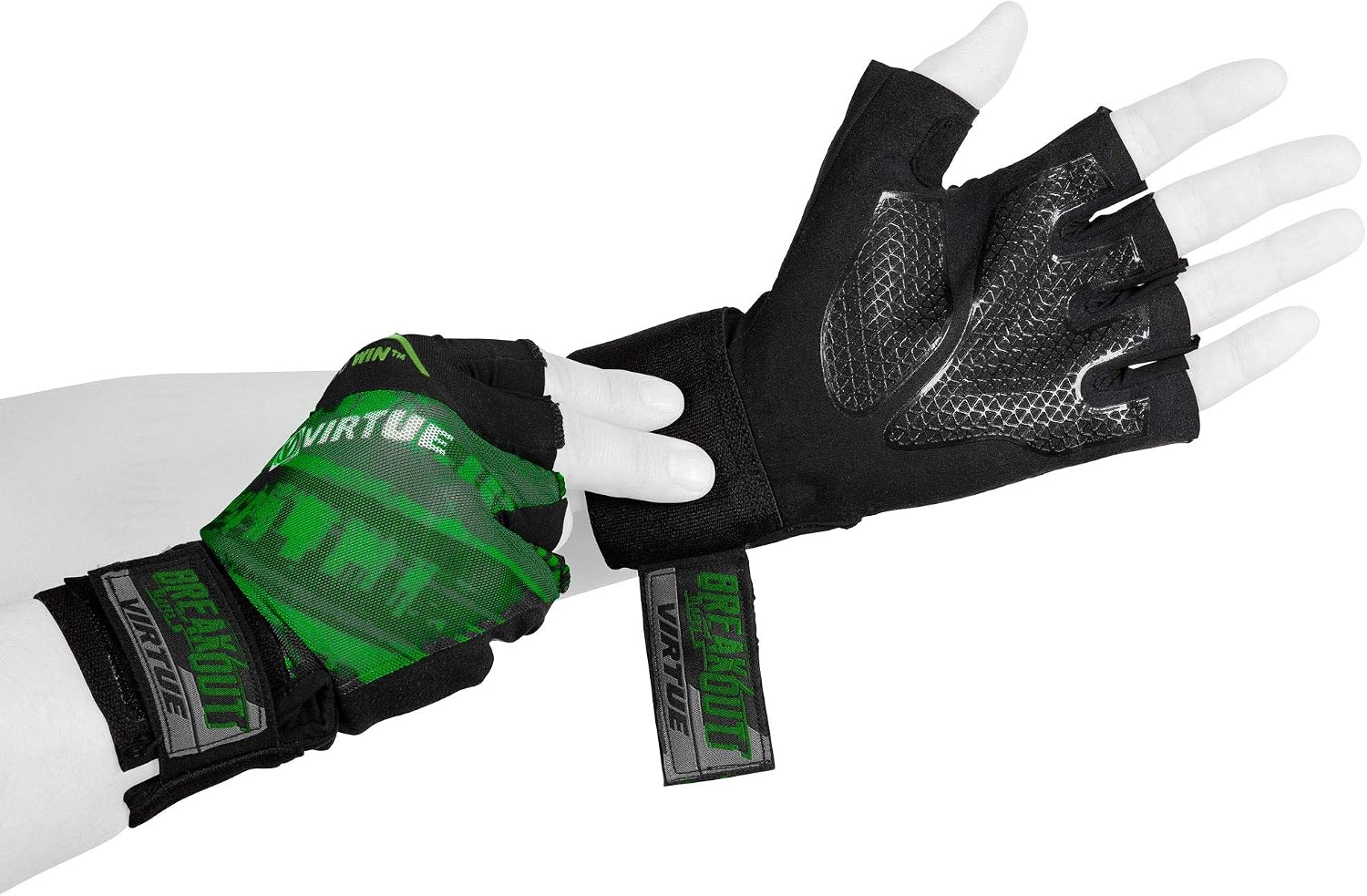 VIRTUE Breakout Gloves - Multi-Sport Mesh Half Finger Paintball Gloves