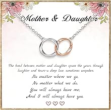 Gifts For Mum Daughter Best Friend Sister Circles Sterling Silver Necklaces For Women Girls Daughters Adult Gifts From Mother Gift For Mum On Her Birthday Jewellery
