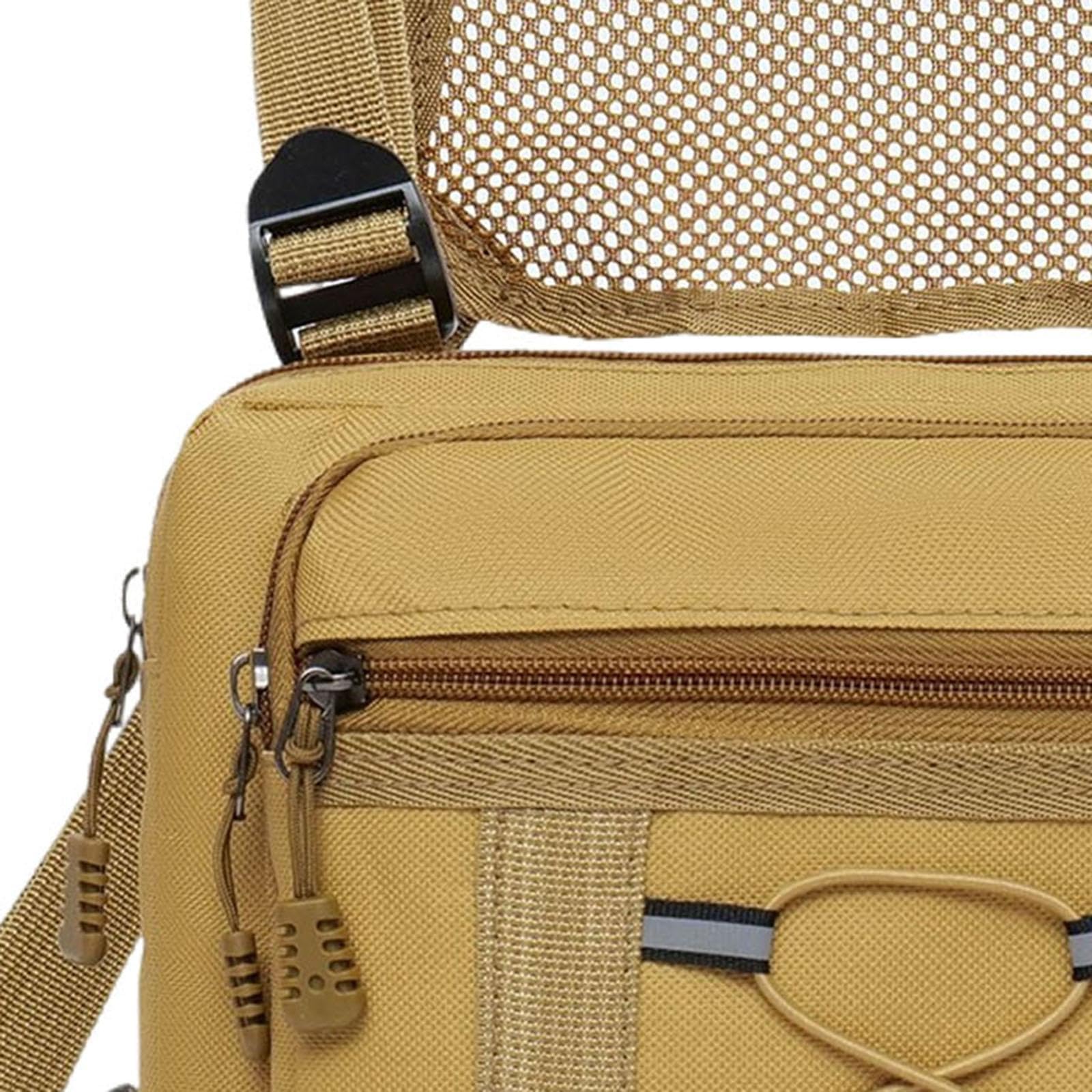 predolo Mochila de Pecho para binoculares, Soporte para binoculares, Bolsa Multiusos, Resistente al Desgaste, fácil de Transportar, arnés para binoculares, Caqui