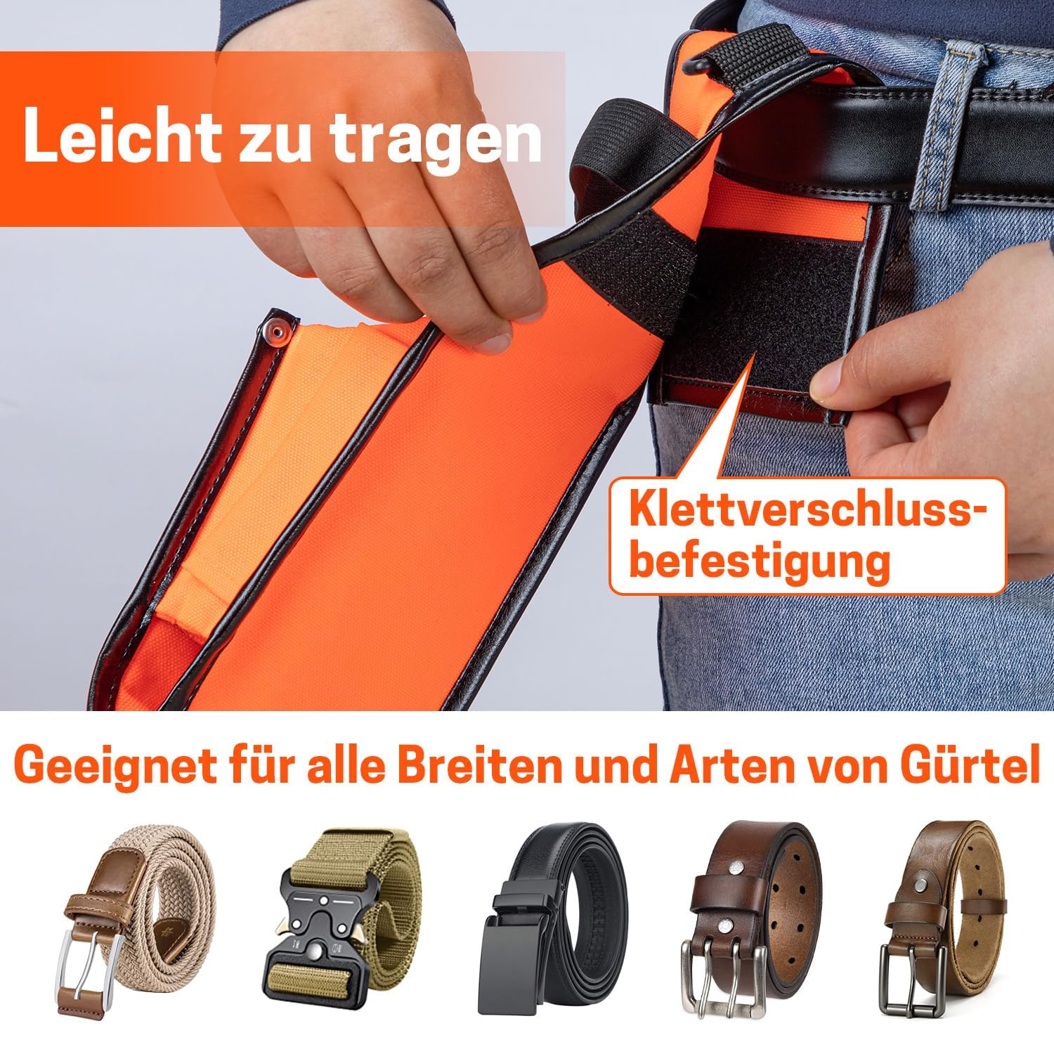 Sac de bûcheron réglable pour cales en aluminium et en plastique - Sac banane pour abattage d'arbres