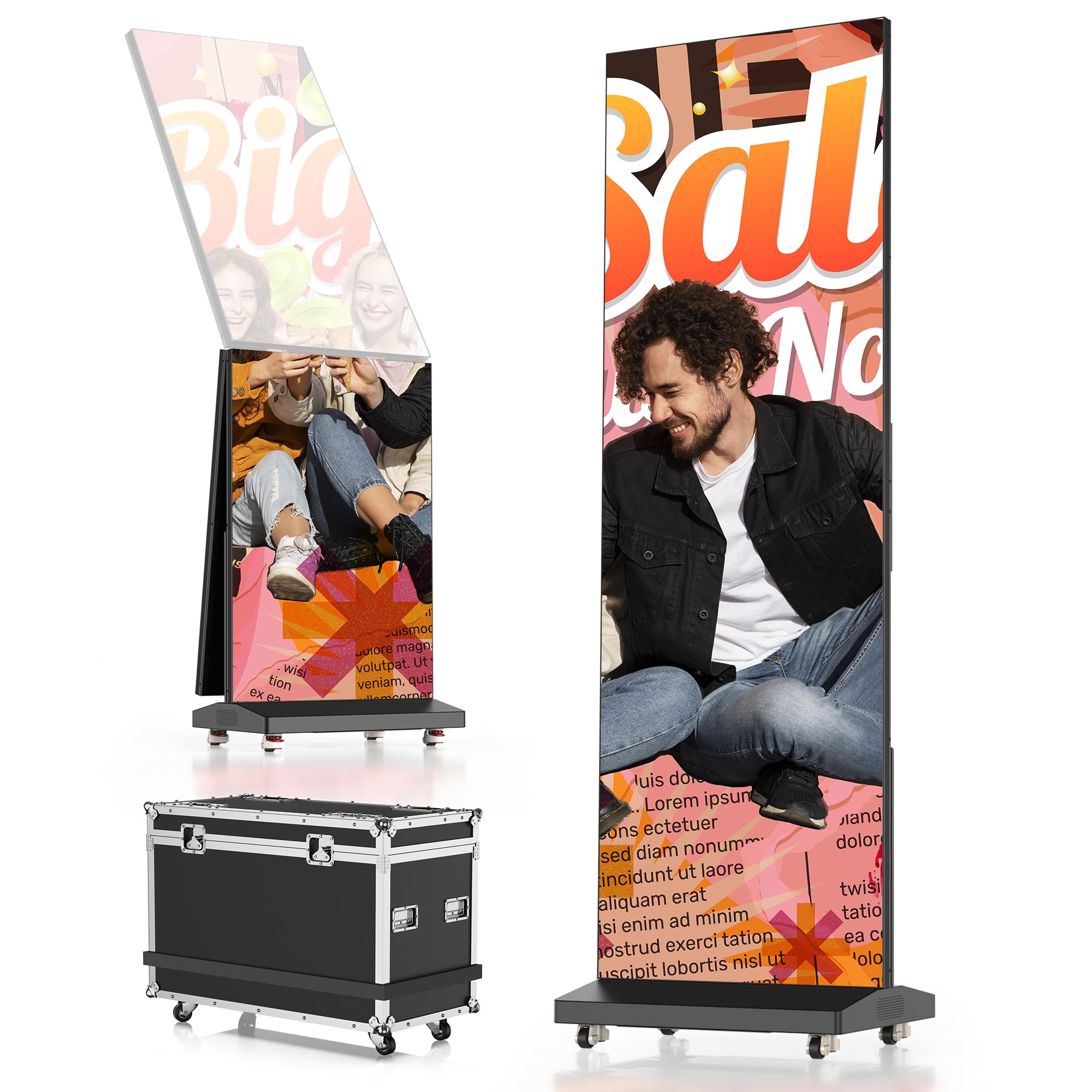 advertising display。 Amazon.com: YIXZSWD 80 Inch LED Digital Signage Display with P1.86