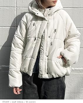 Amazon | [meirire] エコダウンジャケット レディース 綺麗見え バック