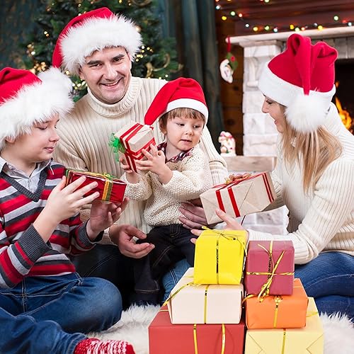 Miniatura 4 de BEISHIDA Papel de regalo rojo de color sólido con brillo perlado mate, papel de regalo para bodas, cumpleaños, graduación, papel de regalo de