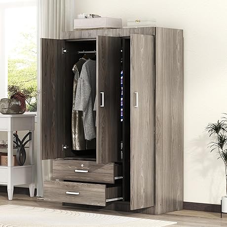 3 Door Wardrobe Cabinet | Perfect Closet Wardrobe for Bedroom Storage