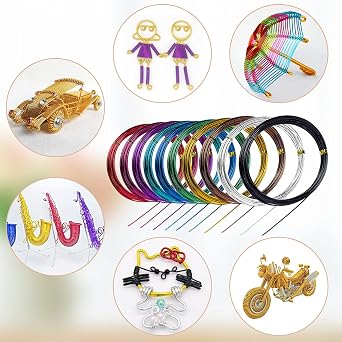 Aluminum Craft Wire 1.5mm, Bendable Modelling Metal Wire, 50m/164ft