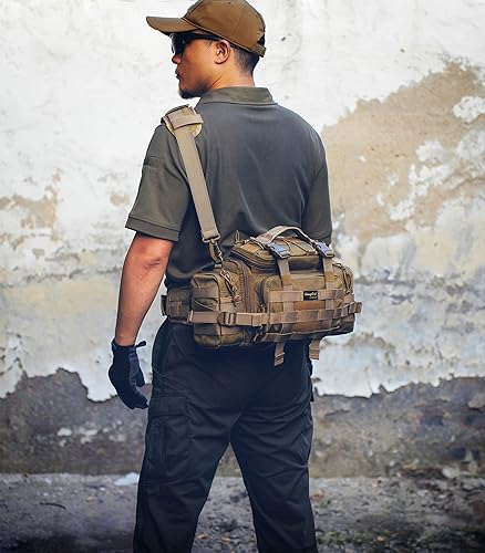 Miniatura 7 de Bolso militar táctico Shangri-La Molle resistente y con correa para el hombro, para equipo militar, fotográfico o de escalada y senderismo