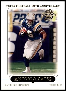 2005 Topps #200 Antonio Gates San Diego Chargers (Football Card) NM/MT Chargers Kent St