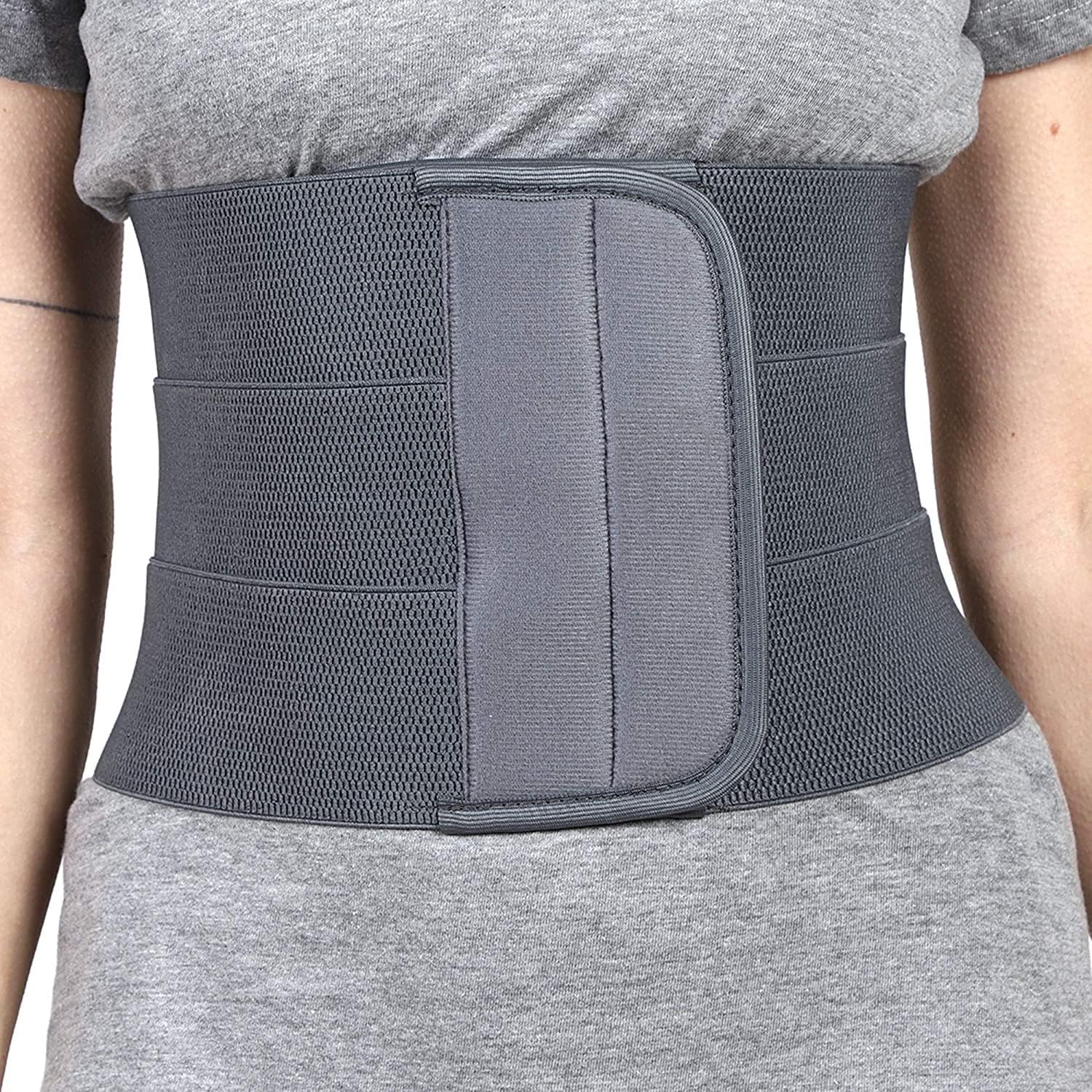 Abdominal Belt After Delivery for Tummy Reduction Post Pregnancy Waist Support Belt with Mild Compression for Lower Back Pain Relief Breathable Tummy Trimmer for Men and Women Universal Size S M L-image-8