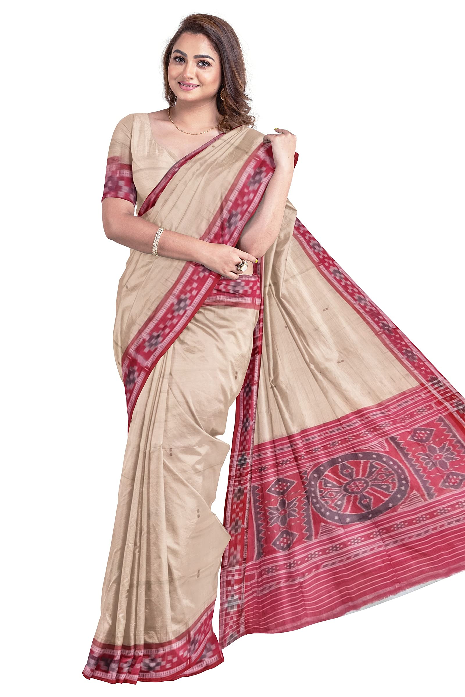 NUAPATANAPATA Odisha Sambalpuri Handloom Women cotton saree-B