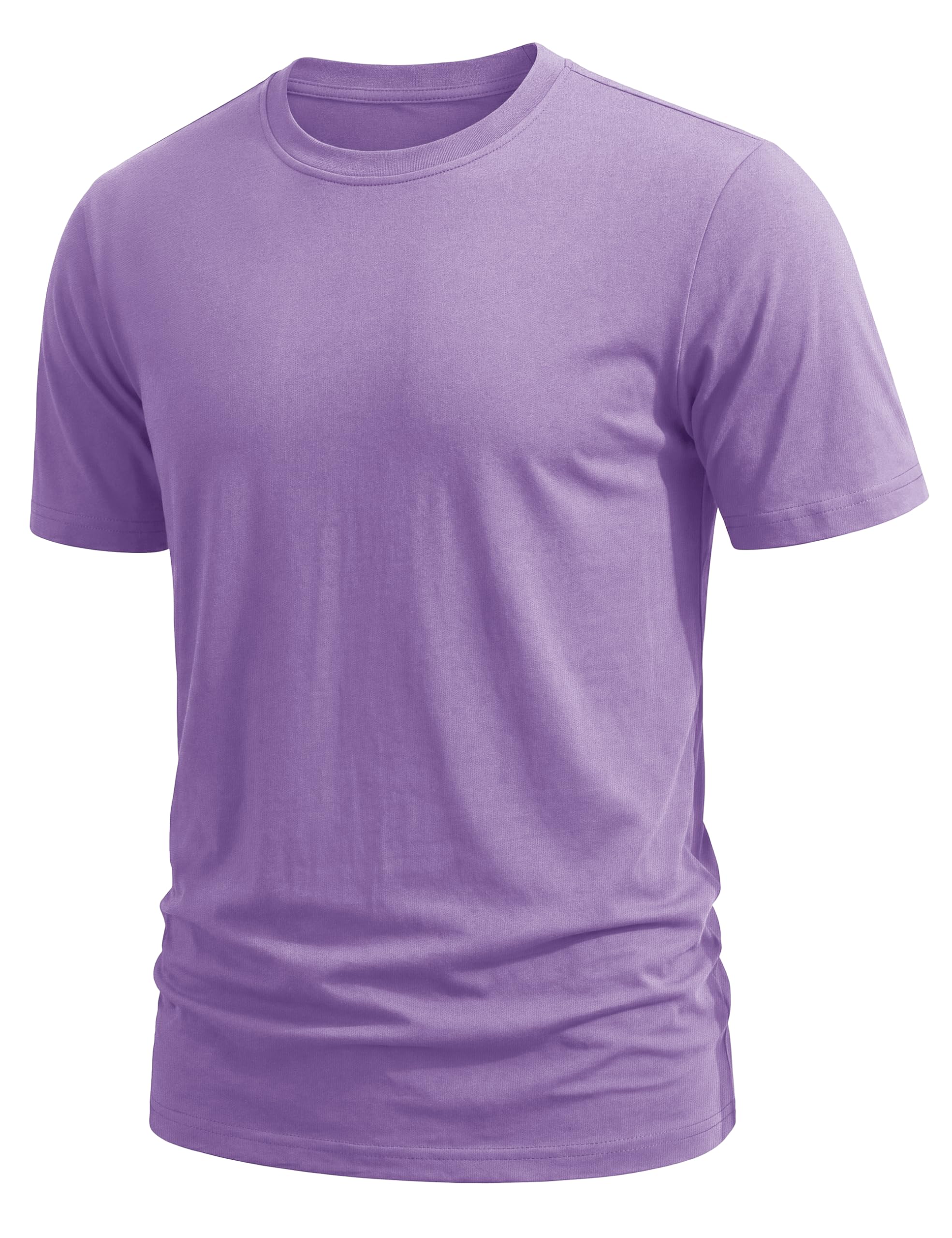 TACVASEN T Shirt Herren Kurzarm Baumwolle T-Shirt Rundhals Sommer Tshirt Regular Fit Basic Tops Weiches Casual Oberteil