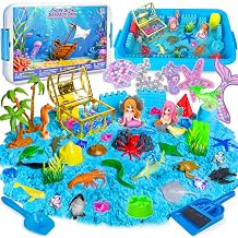 Sensory Bins, Ocean Sensory Bin Mermaid Sandbox for Kids 3 4 5 6-8