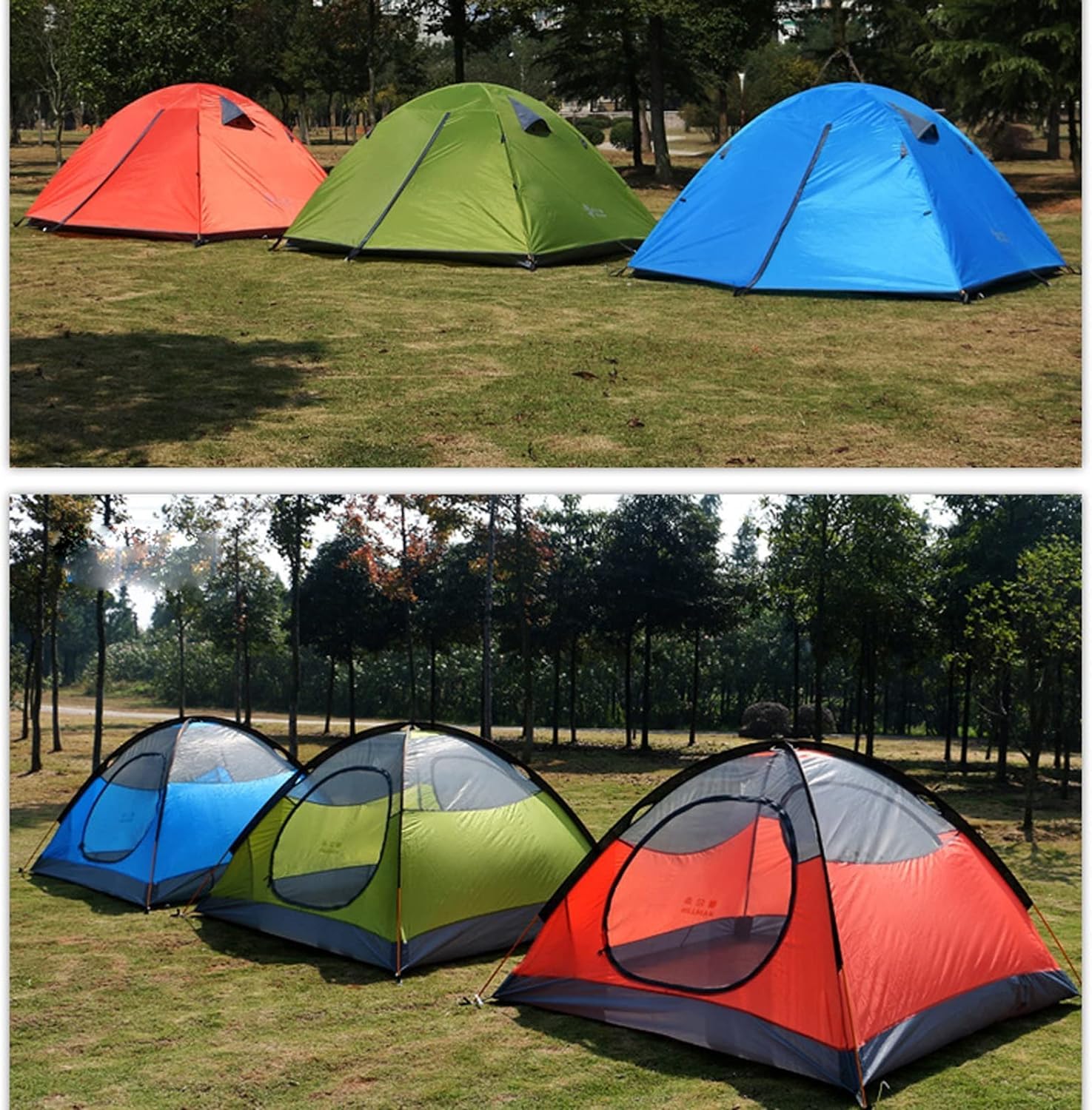 Namioty 2-osobowe Ultralekkie dwuwarstwowe aluminiowe słupki Wodoodporne wiatroszczelne namioty kempingowe Namiot plażowy Safehappy