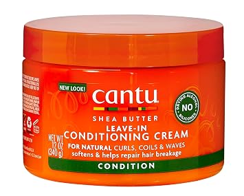 Cantu Shea Butter for Natural Hair Leave in Conditioning Cream, 12 Ounce