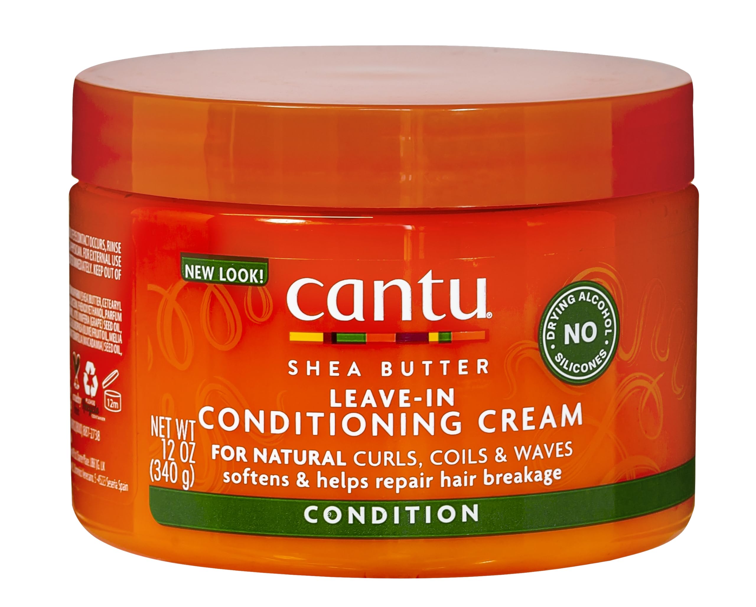 CANTU Shea Butter For Natural Hair Leave In Conditioning Repair Cream For All Hair, 340 G,1 Count